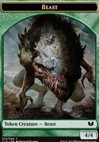 (image for) Beast // Snake (Green) Double-Sided Token